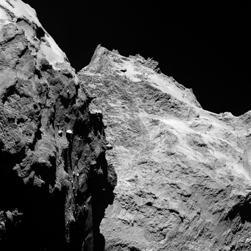 Illustration for article titled Latest VIRTIS Temperature Scans Show Comet 67P/C-G's 'Hot Spots'